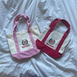 Pink and Red 99 Ranch Mini Canvas Tote Bags
